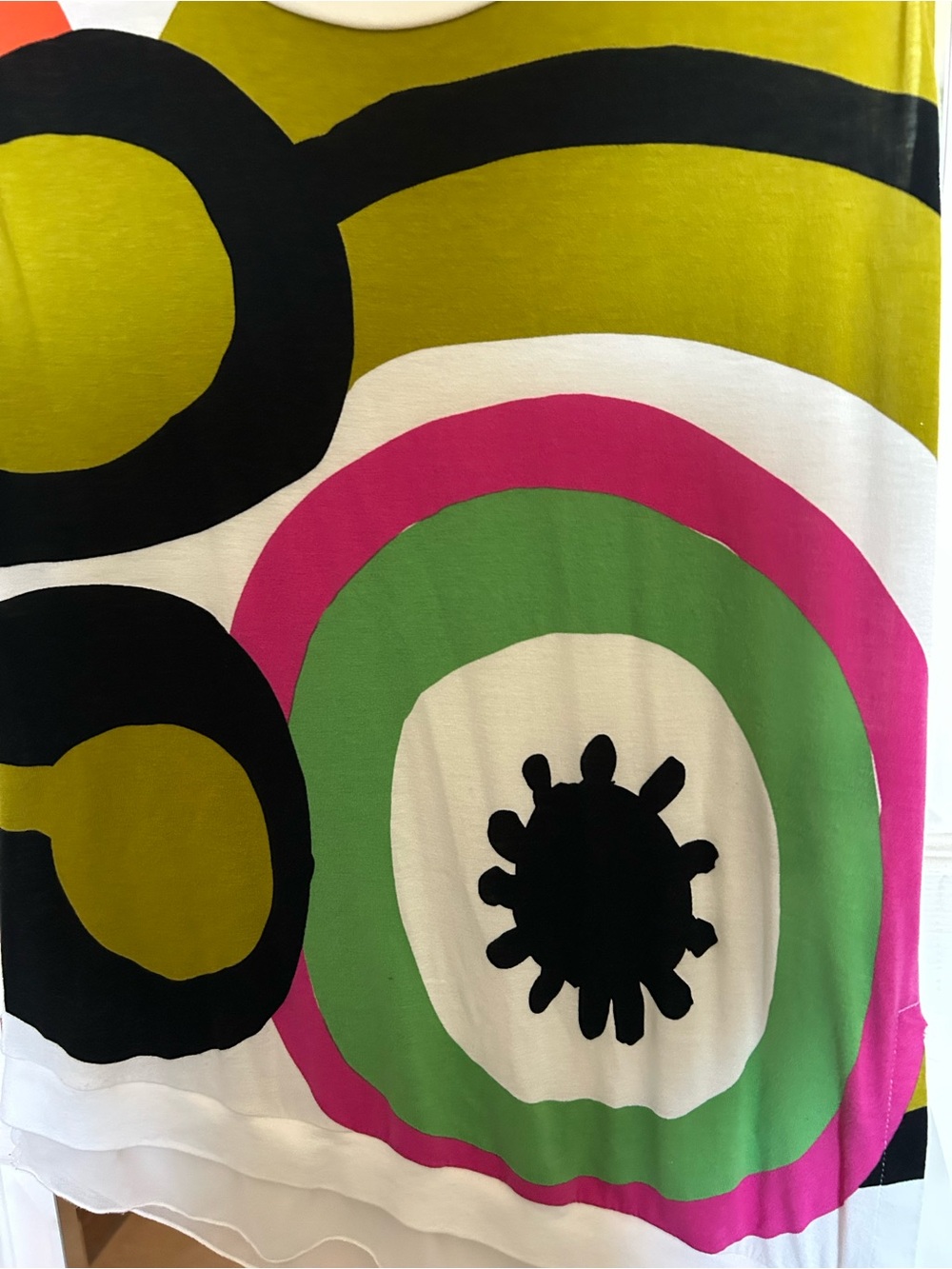 Desigual Graphic Tank Top - White, Olive, Black - Picture 3 of 4